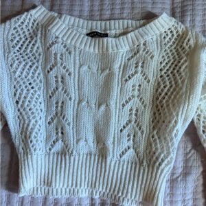 SHEIN off white Knit Women's Sweater